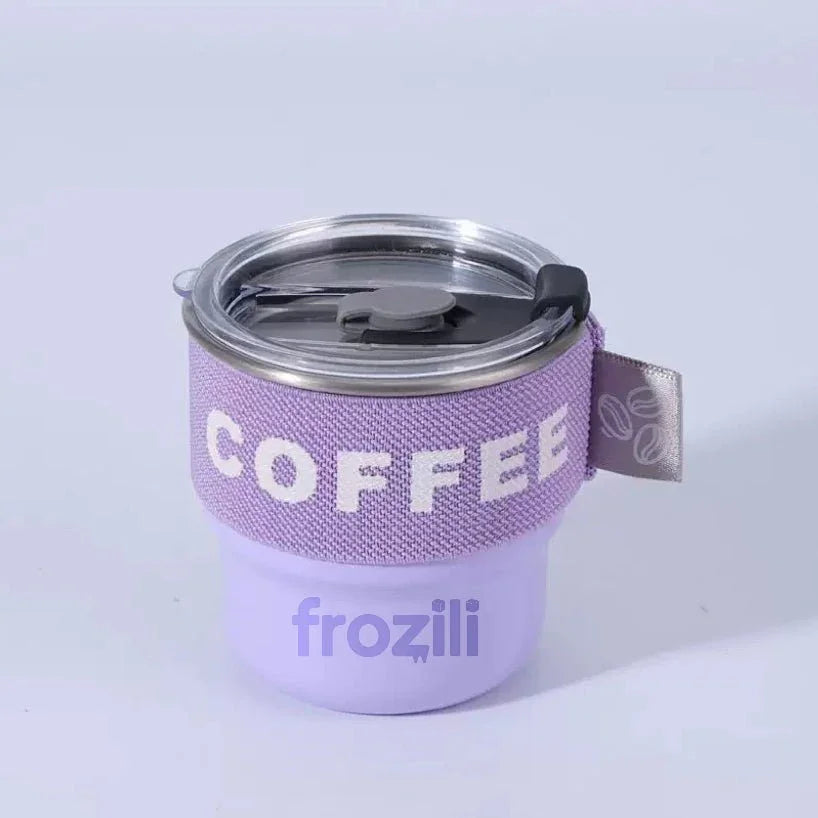 Stainless Steel Coffee Mug with Straw (280ml) - Vitablabla