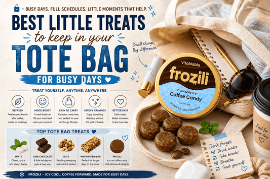 Best Little Treats to Keep in Your Tote Bag for Busy Days - frozili｜Curiously Icy Candy
