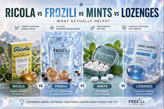Ricola vs Frozili vs Mints vs Lozenges: What Actually Helps? - frozili｜Curiously Icy Candy