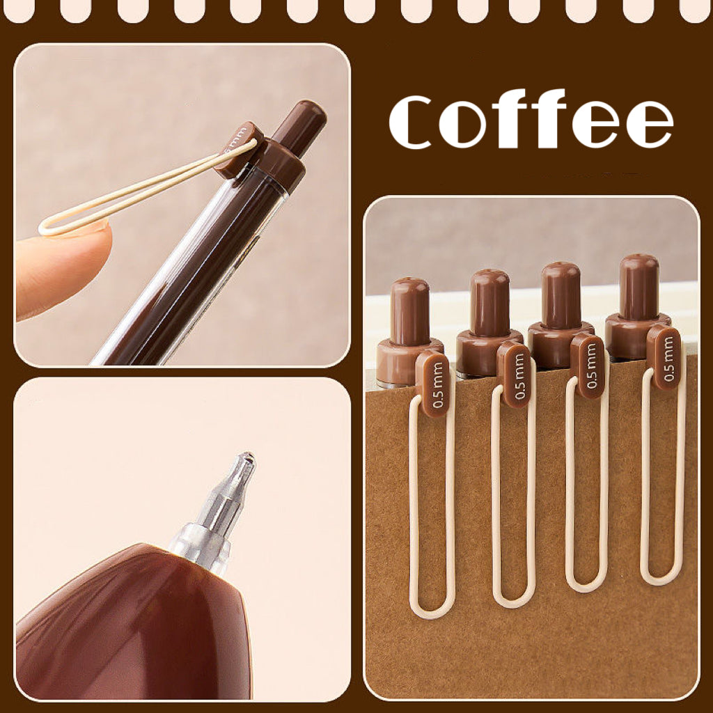 Scented Coffee Gel Pen (Set of 4)