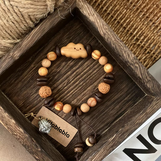 Handmade Coffee Bead Bracelet