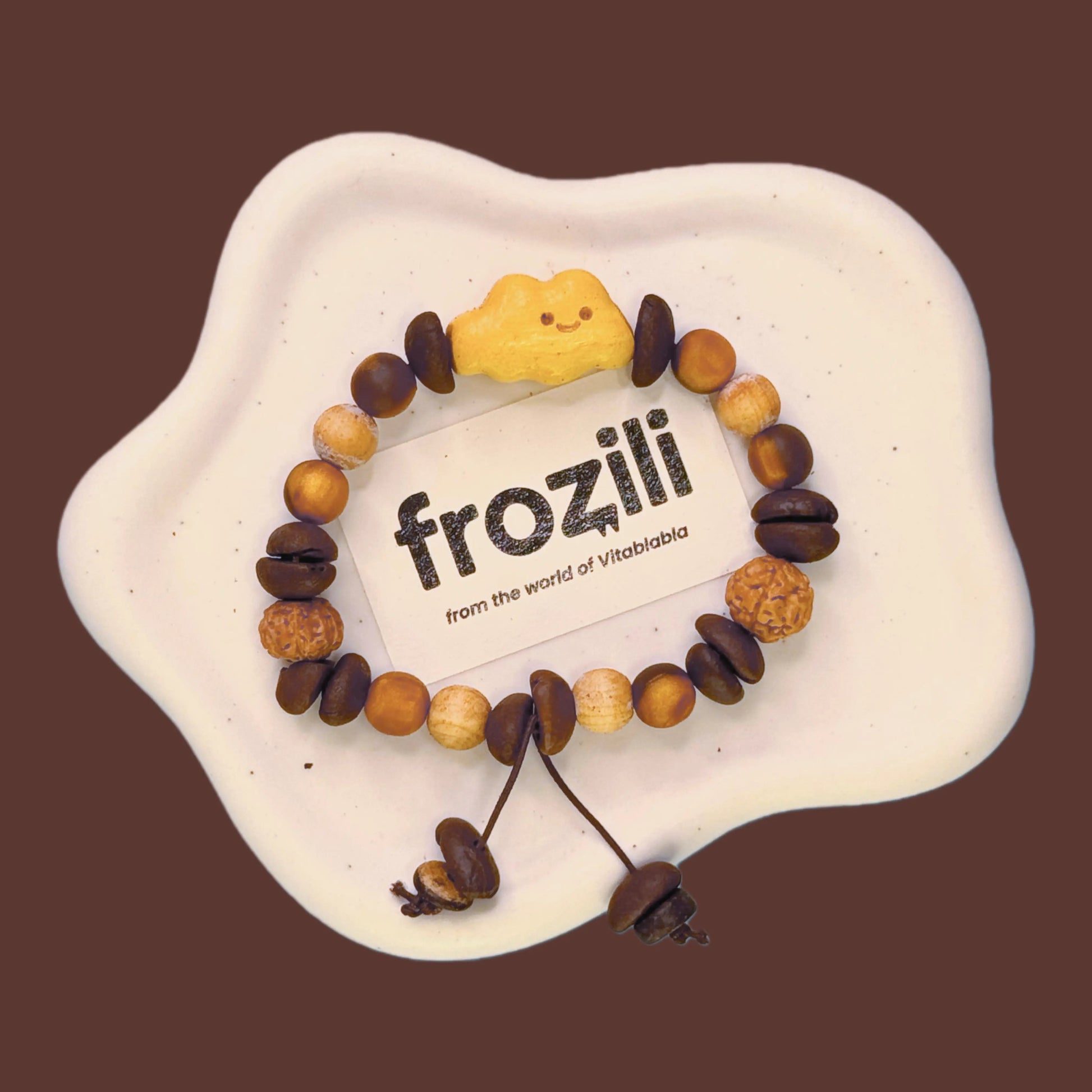 Handmade Coffee Bean Bracelet - frozili｜Curiously Icy Candy